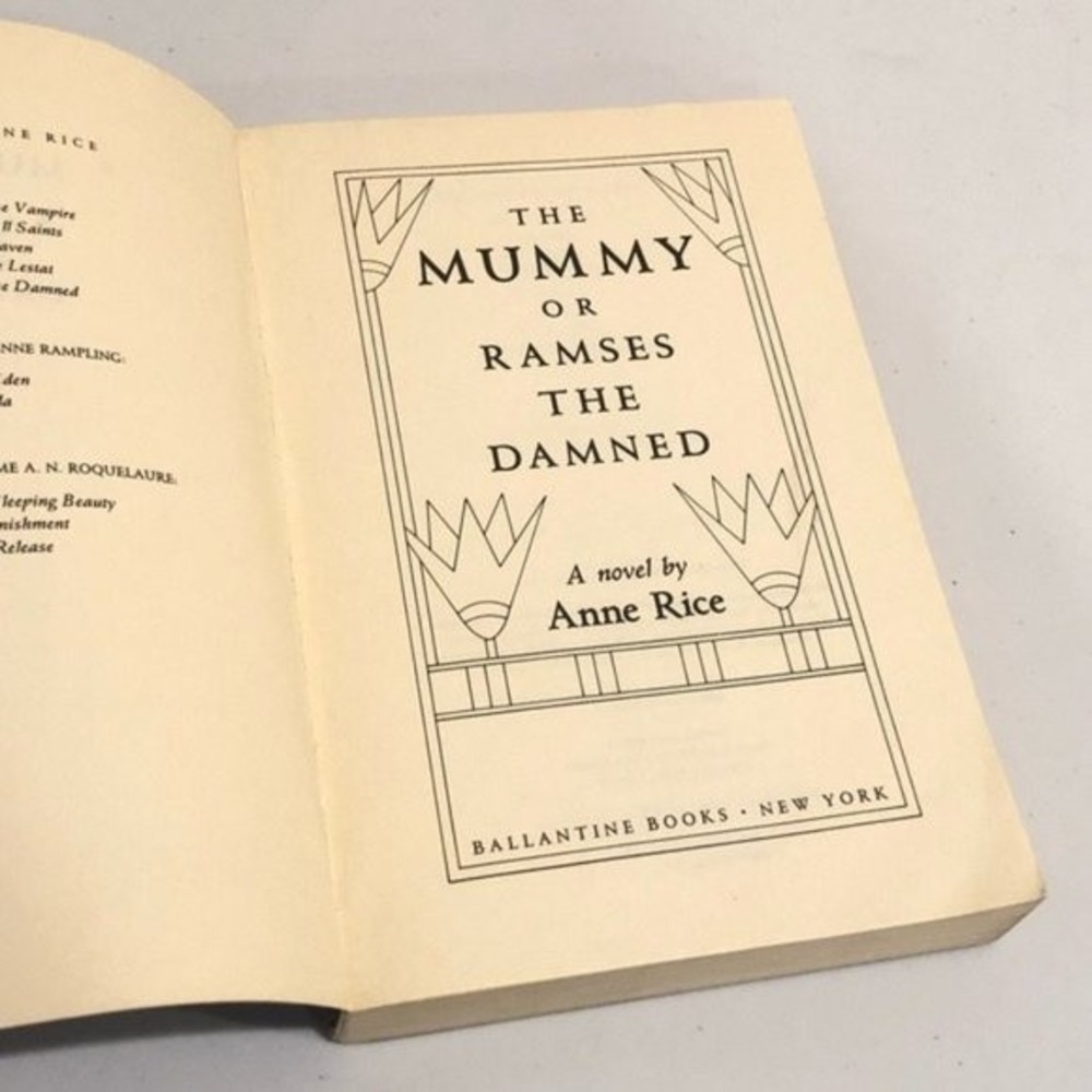 Anne Rice Mummy Ramses The Damned First Edition - Picture 2 of 8